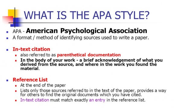 Sample APA Psychology Research