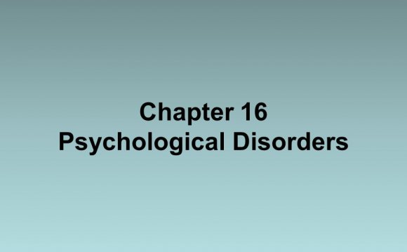 Chapter 16 Psychological