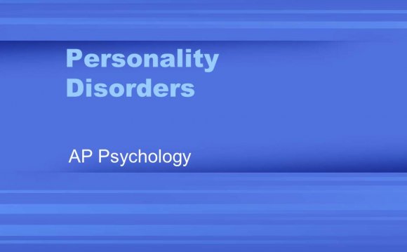 Personality Disorders AP