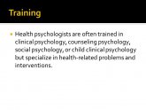 Child Clinical Psychology