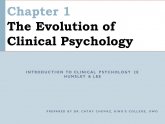 Introduction to Clinical Psychology