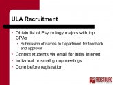 List of Psychology majors