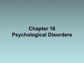 Psychological disorders Quiz