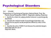 Psychology disorder test