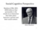 Social Cognitive Perspective Psychology