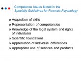 Specialty Guidelines for Forensic Psychology