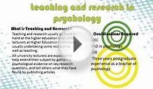 Career Options in Psychology