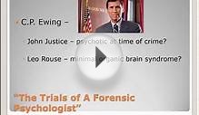 Careers In Psy - Forensic Psychology