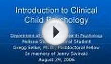 Introduction to Clinical Child Psychology