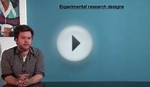 VCE Psychology - Experimental Research Designs